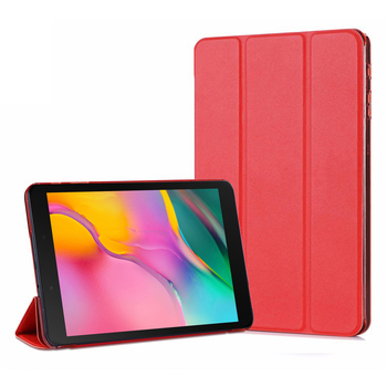 Microsonic Samsung Galaxy Tab A T290 Smart Case Kapaklı Kılıf Kırmızı