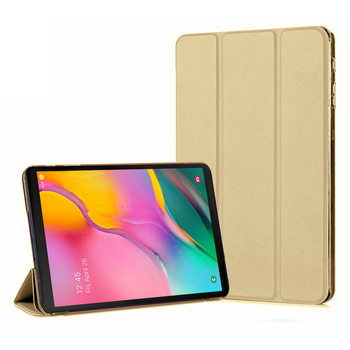Microsonic Samsung Galaxy Tab A T510 Smart Case Kapaklı Kılıf Gold