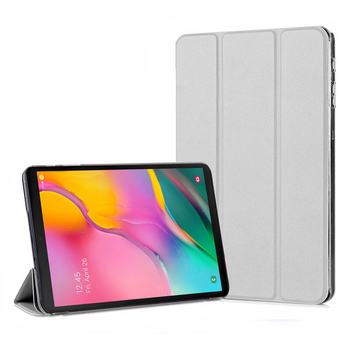 Microsonic Samsung Galaxy Tab A T510 Smart Case Kapaklı Kılıf Gri