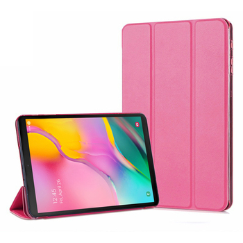 Microsonic Samsung Galaxy Tab A T510 Smart Case Kapaklı Kılıf Pembe