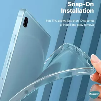 Microsonic Samsung Galaxy Tab A7 Lite T225 Kılıf Transparent Soft Beyaz