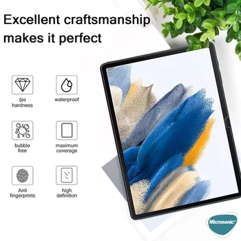 Microsonic Samsung Galaxy Tab A8 X200 Tempered Glass Cam Ekran Koruyucu