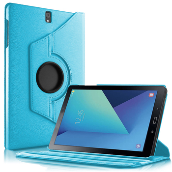 Microsonic Samsung Galaxy Tab S3 T820 360 Stand Dönerli Kılıf Mavi