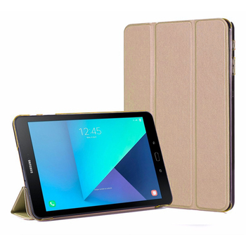 Microsonic Samsung Galaxy Tab S3 T820 Smart Case Kapaklı Kılıf Gold