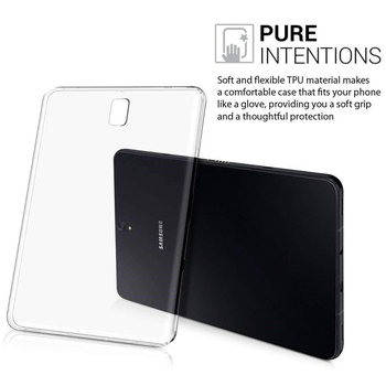 Microsonic Samsung Galaxy Tab S4 T830 Kılıf Transparent Soft Beyaz
