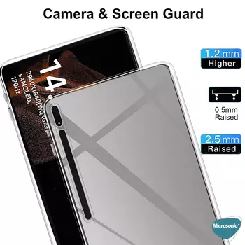 Microsonic Samsung Galaxy Tab S8 Ultra X900 Kılıf Transparent Soft Şeffaf