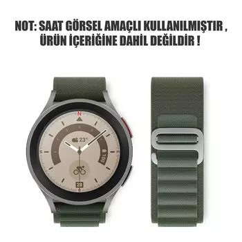 Microsonic Samsung Galaxy Watch 3 41mm Kordon Alpine Loop Yeşil