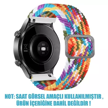 Microsonic Samsung Galaxy Watch 3 45mm Kordon Braided Loop Band Pride Edition