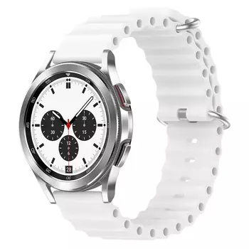 Microsonic Samsung Galaxy Watch 3 45mm Kordon Ocean Band Beyaz