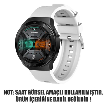 Microsonic Samsung Galaxy Watch 3 45mm Silicone Rapid Bands Kordon Beyaz