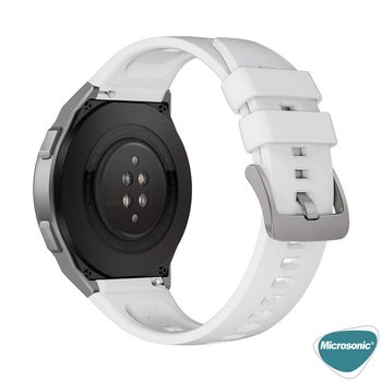 Microsonic Samsung Galaxy Watch 3 45mm Silicone Rapid Bands Kordon Turuncu