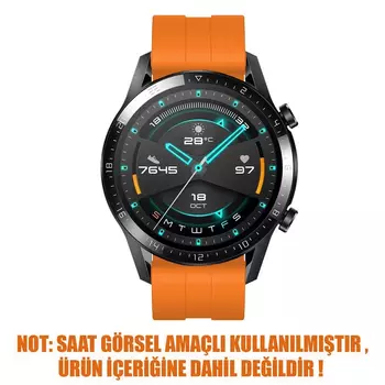 Microsonic Samsung Galaxy Watch 4 40mm Kordon, Silicone RapidBands Turuncu