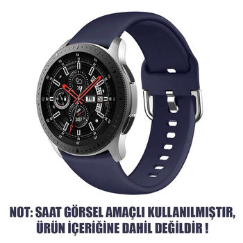 Microsonic Samsung Galaxy Watch 46mm Silikon Kordon Lacivert