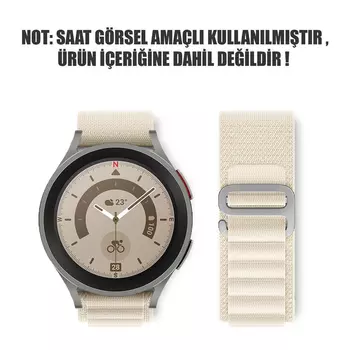 Microsonic Samsung Galaxy Watch 6 40mm Kordon Alpine Loop Bej