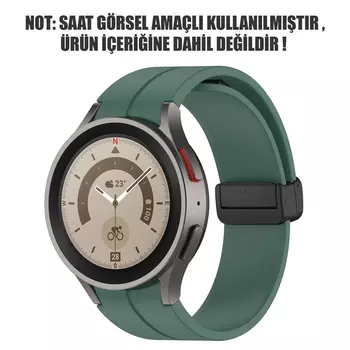 Microsonic Samsung Galaxy Watch 6 40mm Kordon Ribbon Line Yeşil