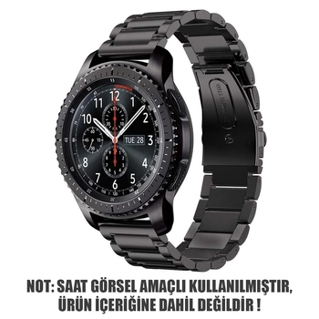 Microsonic Samsung Galaxy Watch 6 40mm Metal Stainless Steel Kordon Siyah