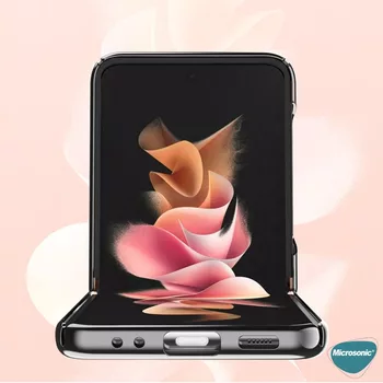 Microsonic Samsung Galaxy Z Flip 3 Kılıf Shell Platinum Mor