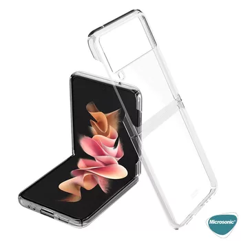 Microsonic Samsung Galaxy Z Flip 3 Kılıf Shell Platinum Şeffaf