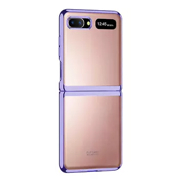 Microsonic Samsung Galaxy Z Flip Kılıf Shell Platinum Mor