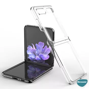 Microsonic Samsung Galaxy Z Flip Kılıf Shell Platinum Şeffaf