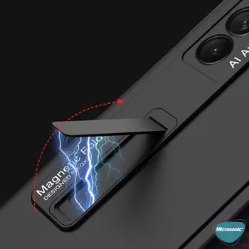 Microsonic Samsung Galaxy Z Fold 2 Kılıf Magnetic Bracket Siyah