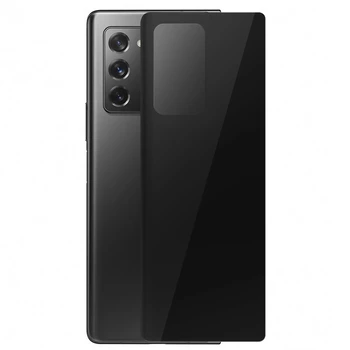 Microsonic Samsung Galaxy Z Fold 2 Ön + Arka Tam Kaplayan Temperli Cam Ekran Koruyucu Siyah