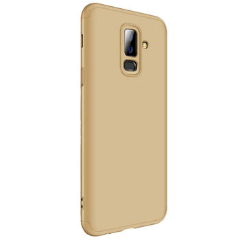 Microsonic Samsung Galaxy J8 Kılıf Double Dip 360 Protective AYS Gold