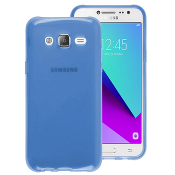 Microsonic Samsung Grand Prime Plus Kılıf Transparent Soft Mavi