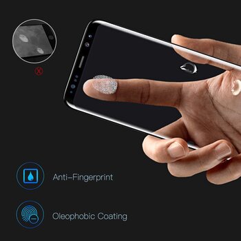 Microsonic Samsung Note 8 Kavisli Temperli Cam Ekran Koruyucu Film Şeffaf