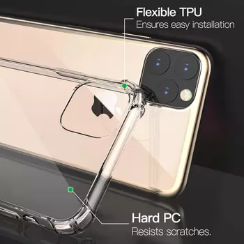Microsonic Shock Absorbing Kılıf Apple iPhone 11 Pro Max (6.5'') Şeffaf