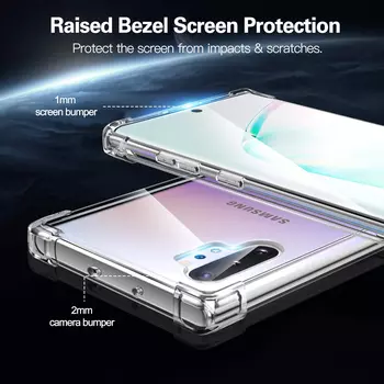 Microsonic Shock Absorbing Kılıf Samsung Galaxy Note 10 Plus Şeffaf
