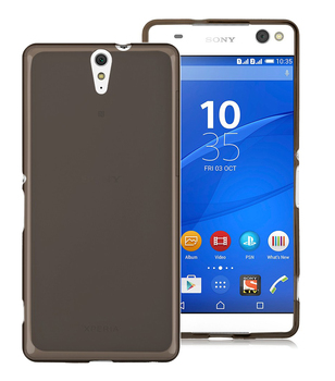 Microsonic Sony Xperia C5 Ultra Kılıf Transparent Soft Kılıf Transparent Soft Siyah