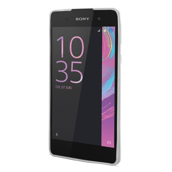 Microsonic Sony Xperia E5 Kılıf Skyfall Transparent Clear Gümüş