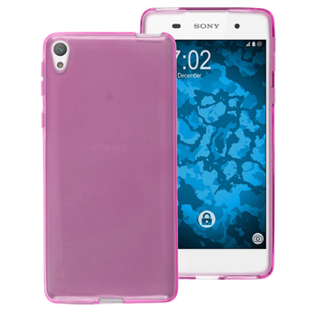 Microsonic Sony Xperia E5 Kılıf Transparent Soft Pembe