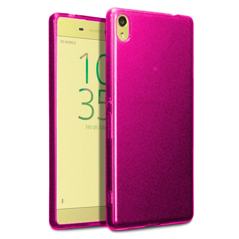 Microsonic Sony Xperia XA Ultra Kılıf Transparent Soft Pembe