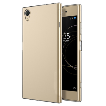 Microsonic Sony Xperia XA1 Plus Kılıf Transparent Soft Beyaz