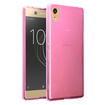 Microsonic Sony Xperia XA1 Kılıf Transparent Soft Pembe