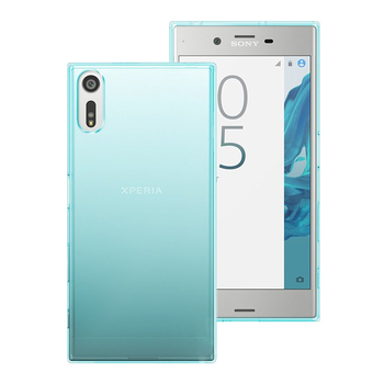 Microsonic Sony Xperia XZ Kılıf Transparent Soft Mavi