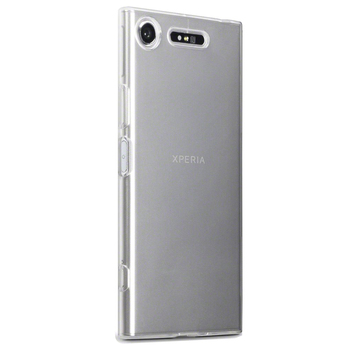 Microsonic Sony Xperia XZ1 Kılıf Transparent Soft Beyaz