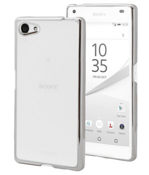 Microsonic Sony Xperia Z5 Compact Kılıf Skyfall Transparent Clear Gümüş Microsonic Sony Xperia Z5 Compact Kılıf Skyfall Transparent Clear Gümüş