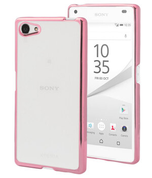 Microsonic Sony Xperia Z5 Compact Kılıf Skyfall Transparent Clear Rose Gold Microsonic Sony Xperia Z5 Compact Kılıf Skyfall Transparent Clear Rose Gold