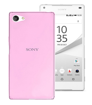 Microsonic Sony Xperia Z5 Compact Kılıf Transparent Soft Pembe