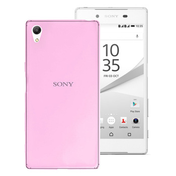 Microsonic Sony Xperia Z5 Premium Kılıf Transparent Soft Pembe