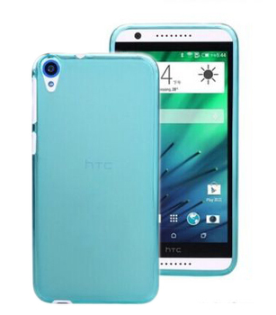 Microsonic HTC Desire 820 Kılıf Transparent Soft Mavi