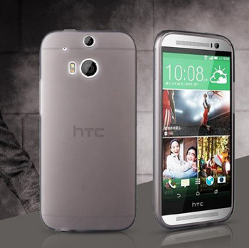 Microsonic HTC One M8 Kılıf Transparent Soft Siyah