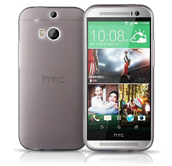 Microsonic HTC One M8 Kılıf Transparent Soft Siyah