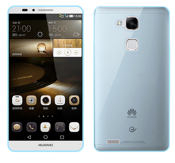 Microsonic Huawei Ascend Mate 7 Kılıf Transparent Soft Mavi Microsonic Huawei Ascend Mate 7 Kılıf Transparent Soft Mavi