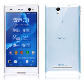 Microsonic Sony X Peria C3 Kılıf Transparent Soft Mavi Microsonic Sony X Peria C3 Kılıf Transparent Soft Mavi
