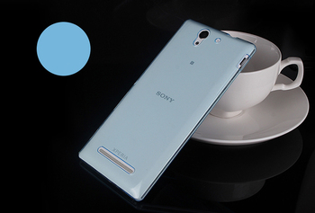 Microsonic Sony X Peria C3 Kılıf Transparent Soft Mavi