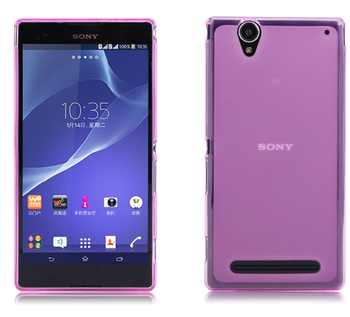 Microsonic Sony Xperia T2 Ultra Kılıf Transparent Soft Pembe